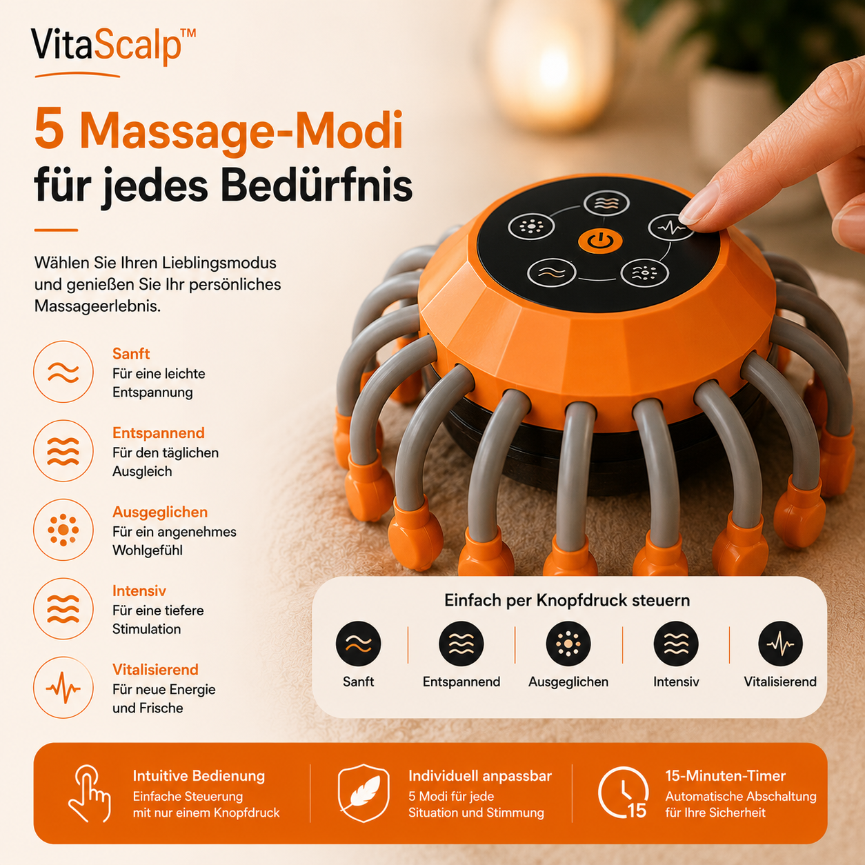 VitaScalp™ - Elektrische Kopfhautmassage